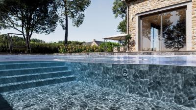 Aquasense Signature - 3D Imperial Grey, lățime 1,65 m, grosime 1,8 mm, rolă de 25 m - Folie pentru piscină
