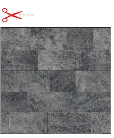 Aquasense Signature - 3D Imperial Grey, lățime de 1,65 m, grosime de 1,8 mm, la metru liniar - Folie pentru piscină, prețul este pe m²