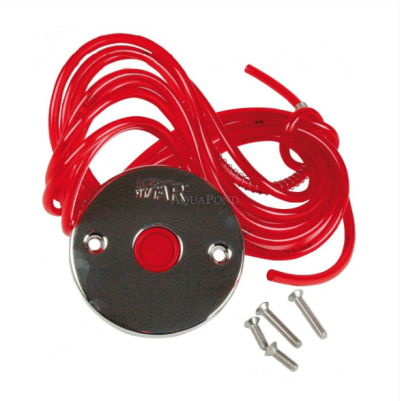 Hugo Lahme FitStar buton pneumatic din oțel inoxidabil, pentru piscine cu liner și piscine ceramice