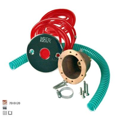 Hugo Lahme FitStar buton pneumatic din oțel inoxidabil, pentru piscine cu liner și piscine ceramice