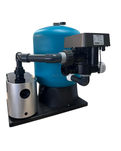 Echipament de filtrare - Martinic QS 600, pe palet cu pompă Mr.Master IM25 28 m3/h, cu vană cu șase căi Mr.Wash