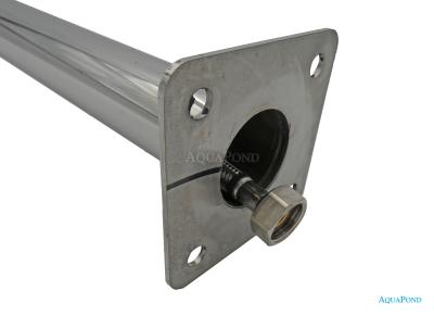 Eichenwald Ideal stâlp de grădină pentru apă cu robinet, rotund, apă rece, D 48 mm, oțel inoxidabil lustruit
