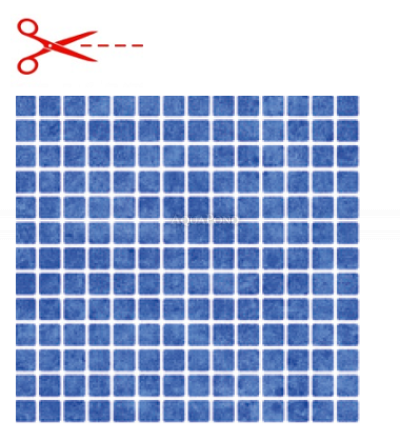 Aquasense - 3D Mosaic Light Blue