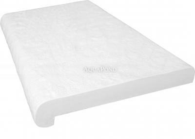 Bazénový lem Rovný L50 cm, betón Exclusive biely