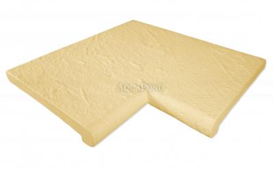 Bazénový lem s nosom Roh 90° vnútorný, betón Exclusive