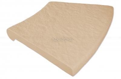  Bazénový lem s nosom Rádius R100 cm vnútorný, betón Exclusive