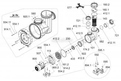 Náhradné diely pre čerpadlo BADU RESORT 55