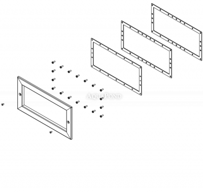 Ozdobný nerez rámček k plastovým skimmerom