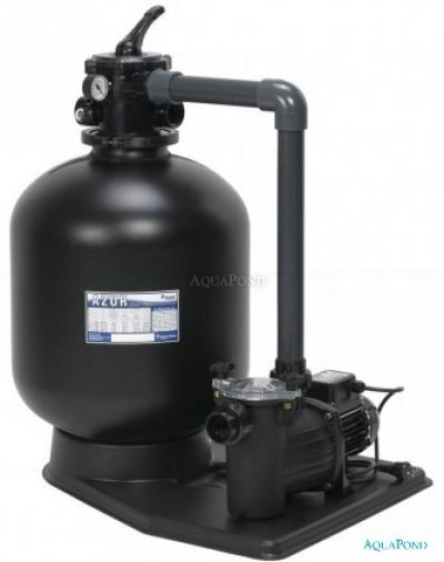 Filtračné zariadenie Azur KIT 380 na palete s čerpadlom Preva 33, 6 m3/h s prepojovacím potrubím