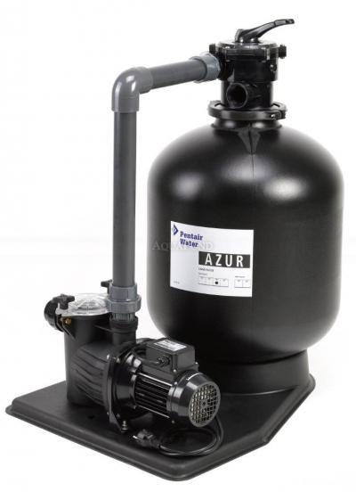 Filtračné zariadenie Azur KIT 380 na palete s čerpadlom Preva 33, 6 m3/h s prepojovacím potrubím