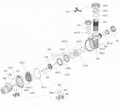 Náhradné diely Badu Prime 25, 400V