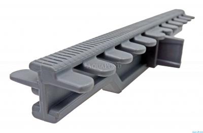 Prelivová mriežka - Roll rošt - šírka 335 mm, výška 22mm - sivá RAL 7011