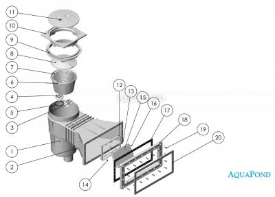 skimmer 17,5l siroke