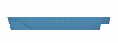 keramický bazén FASTLANE 122 rez z boku