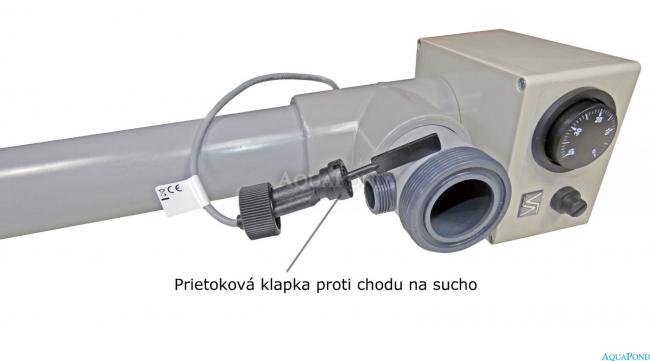 Elektrický ohrev EOVTi - 3, 3 kW, 3 x 230 V, Titán s elektrickou prietokovou klapkou