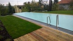Lamelové prekrytie bazéna