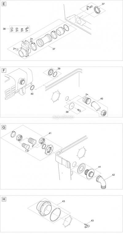 Náhradné diely pre Oase BioTec Premium 80000 - jazierkový bubnový filter s čerpadlom EGC