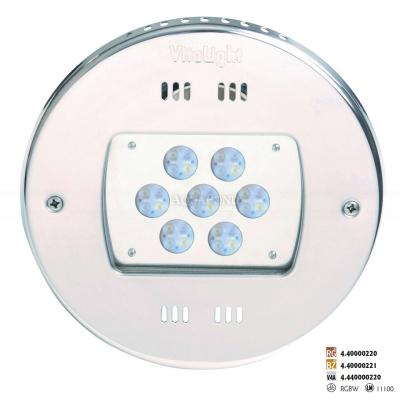 LED Svetlo Hugo Lahme - RGBW farebné; 24 V; 28 LED, Ø 270 mm, červený bronz, pre fóliové a keramické bazény