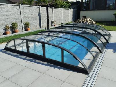 Prestrešenie Azure Flat Kompakt pre bazén Compasspools Aqua Nova 53, realizácia Aquapond