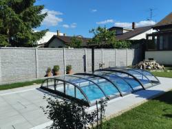 Prestrešenie Azure Flat Kompakt pre bazén Compasspools Aqua Nova 53, realizácia Aquapond