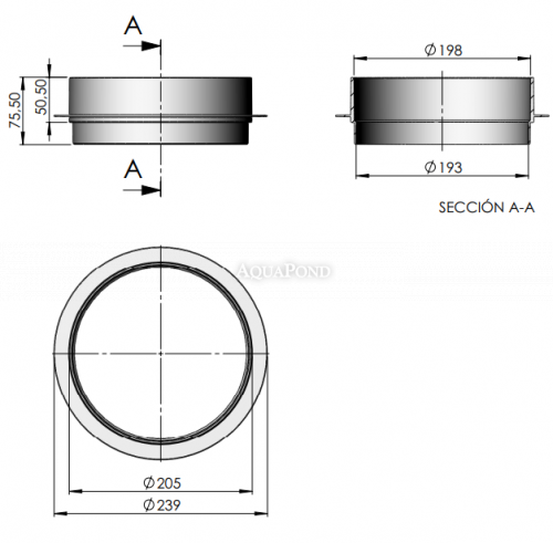 Skimmer 15l ABS Ring