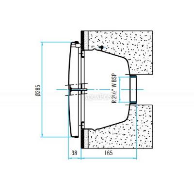 Astralpool nerezové sanie k vodným atrakciám - Aisi 316