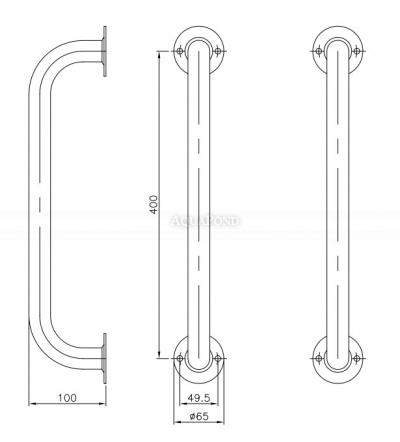 Astralpool prídržné madlá k dvojitej tryske Aisi-316