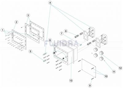 Náhradné diely pre Astralpool inštalačná krabica protiprúdu k dvojitej tryske Aisi-316