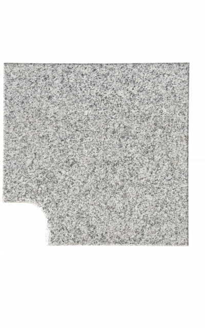 Bazénový lem - prírodná žula rohový prvok, Silver Gray