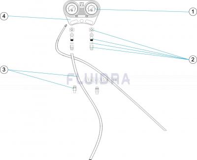 Náhradné diely - Panel s manometrami do 6 kp/cm2