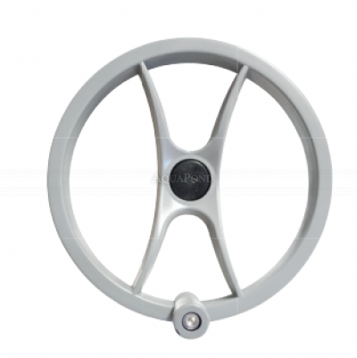 Volant s rukoväťou šedý N23