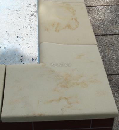 Bazénový lem Roh 90° vnútorný, umelý pieskovec žltý melír