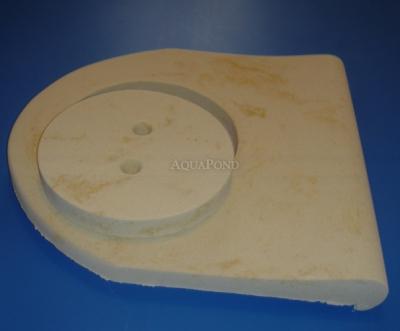 Bazénový lem Skimmer veľký 49 x 51 - Ø25,5 cm, umelý pieskovec žltý melír