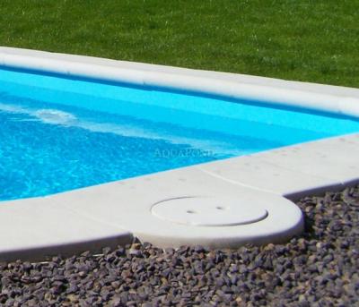 Bazénový lem Skimmer veľký 49 x 51 - Ø25,5 cm, umelý pieskovec žltý melír