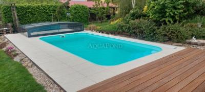 Prestrešenie PARADE pre bazén Compasspools Classic 63, vnútorný rozmer prekrytia: 3,25 m x 6,45 m