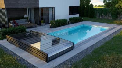 Prestrešenie PARADE LOW pre bazén Compasspools Classic 63, vnútorný rozmer prekrytia: 3,25 m x 6,45 m