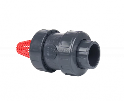 PVC spätná klapka so sacím košom d63 mm