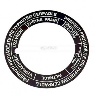 Český popis 6-cestného ventilu