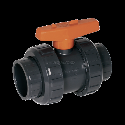 Bazénový PVC guľový ventil Praher "S6" 63 mm lepenie / lepenie