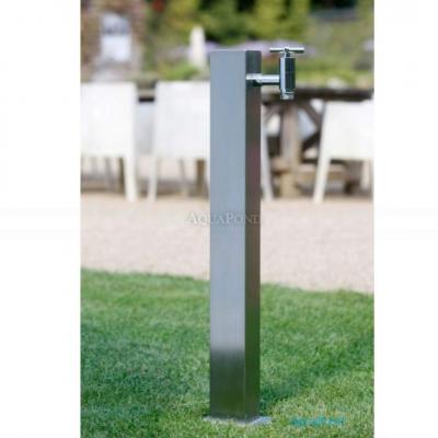 Vodovodný kohútik, studená voda, 80x80 mm, brúsená nerezová ocel