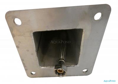 Vodovodný kohútik, studená voda, 80x80 mm, brúsená nerezová ocel