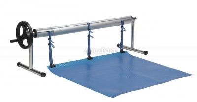 Nerezové navíjacie zariadenie prenosné komplet s teleskopickou tyčou: 3,7–5,4 m