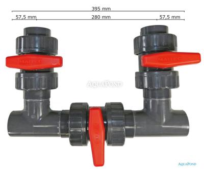 Bypass - obvod PVC 50 mm za bazenske razvodne sisteme