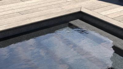 Aquasense - 3D Črni marmor; 1,65 m širina, 1,6 mm debelina, na meter - Bazenska folija, cena je za m2