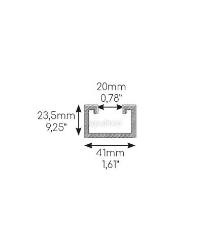 Gumijasta talna konzola - 600 mm (2 kosa)