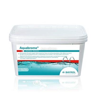 BAYROL Aquabrome 5 kg, 20 g počasi topne bromove tablete za trajno dezinfekcijo in oksidacijo
