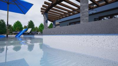 Aquasense - 3D White Riviera; 1,65 m širina, 1,6 mm, metraža - bazenska folija, cena je za m2