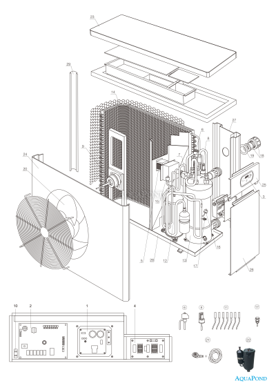 Nadomestni deli za toplotno črpalko Mini inverter RMIC06 s hlajenjem 6 kW