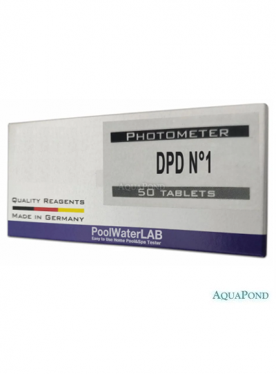Water-I.D. DPD št. 1 Nadomestne tablete za digitalni tester Pool Lab 1.0 in 2.0 - za merjenje prostega klora, pakiranje 50 kosov