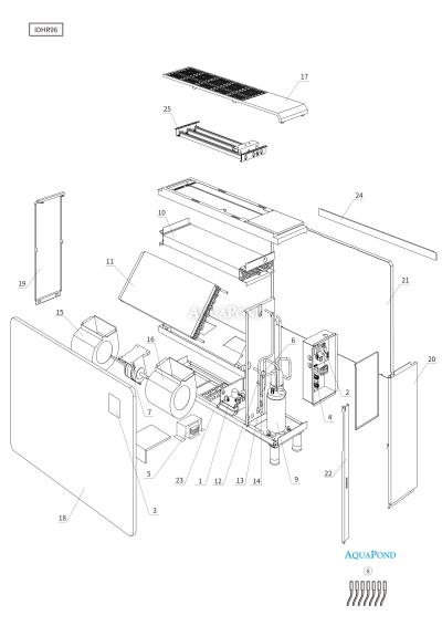 Nadomestni deli za razvlaževalnik R-DEH Inverter RIDH96